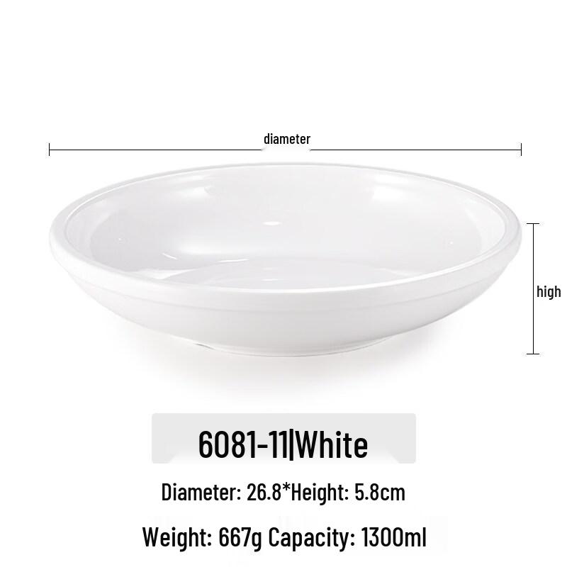 Commercial Melamine Round Serving Plate