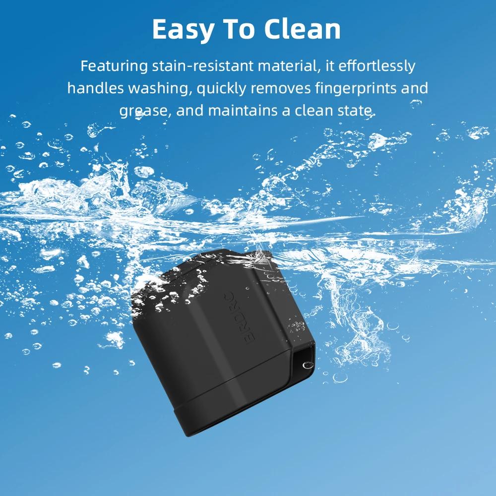 BRDRC Silicone Lens Cap for DJI Pocket 3 Handheld Gimbal Camera Lens Protective Cover Scratch-resistant Shell Accessoriles