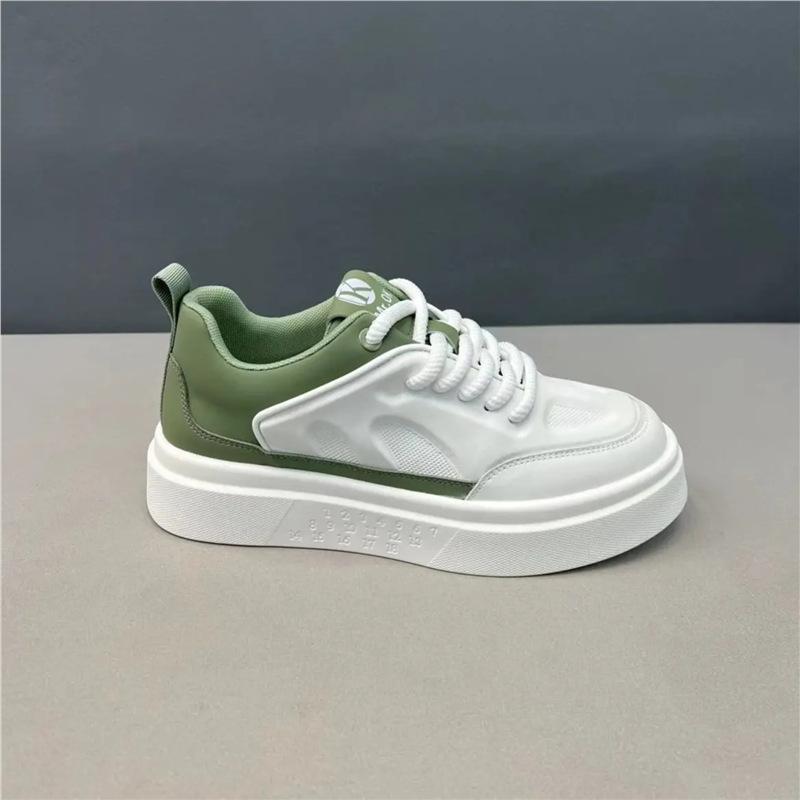 

Color matching board shoes new comfortable leather soft sole light casual ok 38 leather shoe size