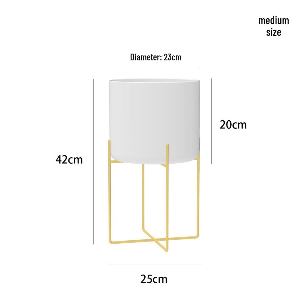 Nordic Style Wrought Iron Flower Stand - Creative Indoor Metal Storage Rack for Living Room Decor and Ornaments