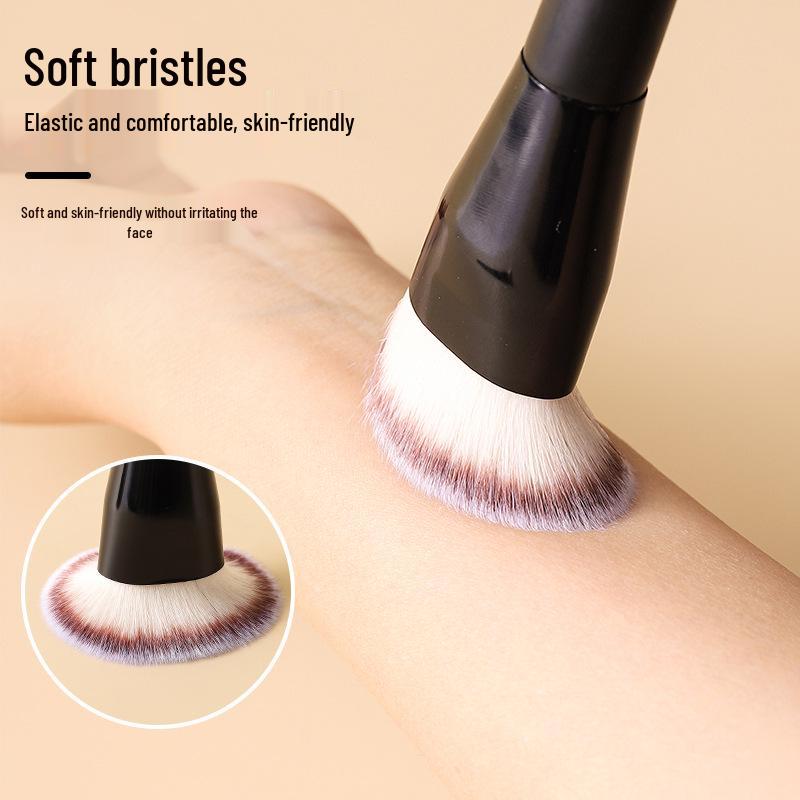 Schlanker & Breiter Zungenförmiger Foundationpinsel - Nahtloser Concealer, Keine Puderaufnahme, Flache Weiche Borsten