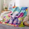 Elephant Print Flannel Blanket, High quality Comfortable for All Seasons, Home Decor, Warmth and Comfort, Perfect for Christmas Gifts