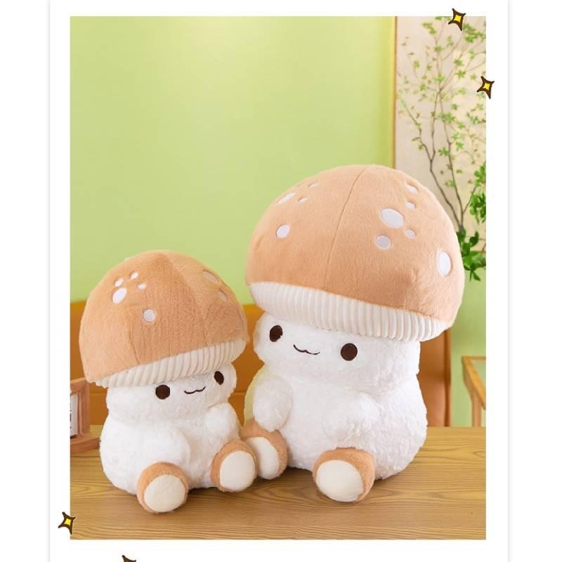 Plush Mushroom Man Toy Cartoon Stuffed Doll Room Sofa Decoration Gifts Kids