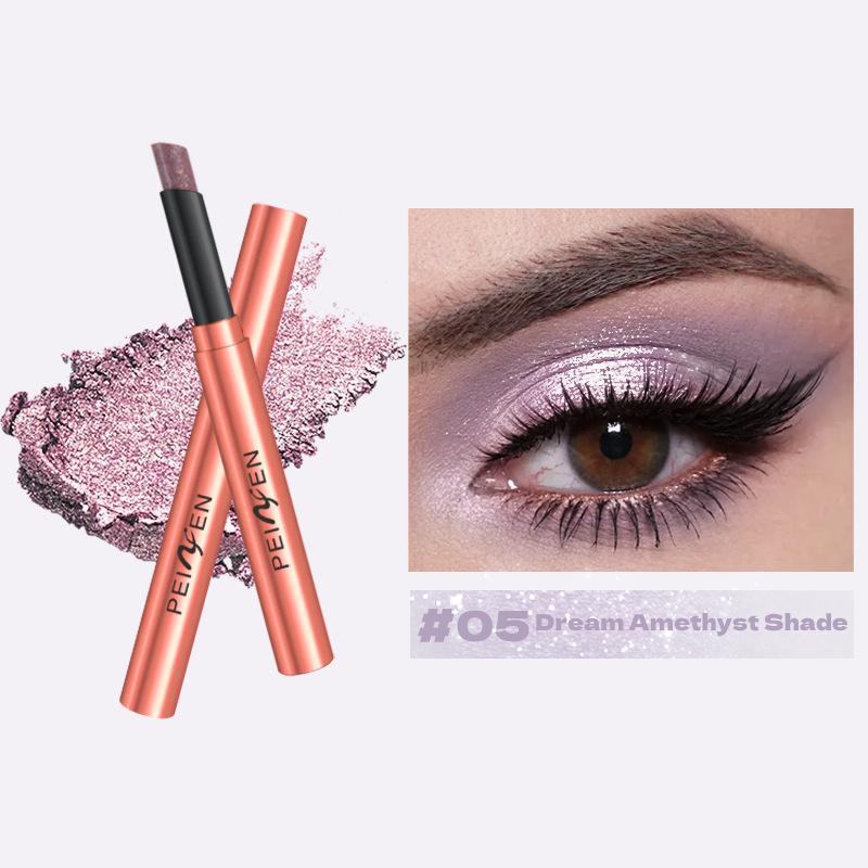 Paleta de Sombras Shimmer em Bastão de 6 Cores, Maquiagem à Prova d'Água e de Longa Duração com Tons Neutros - Barras de Sombra Cremosas