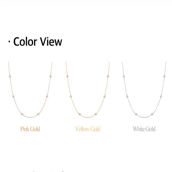 Moare 14K Layered 4mm Pearl Chain Necklace