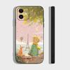 The Little Princess Rose Animation Phone Case For IPhone 17 Air 16 15 14 13 Pro Max 11 12 Black Silicone Cover
