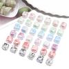 10Pcs Ceramic Ink Splatter Dyed Square Beads Charms Loose Spacer Beads for DIY Bracelet Necklace Jewelry Making Accessories