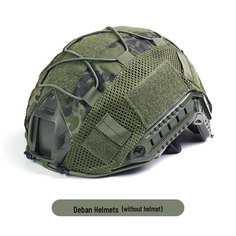 Fast Camouflage Tactical Helmet Cover with Elastic Rope for Outdoor Use
