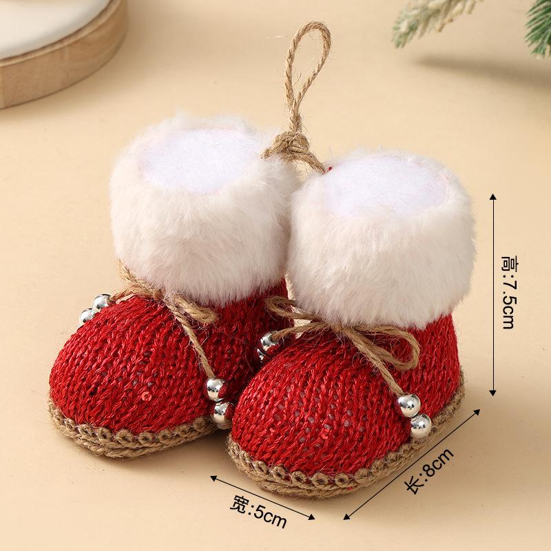 New Christmas decorative sequins pentagram Santa Claus pendant home Christmas tree decoration pendant