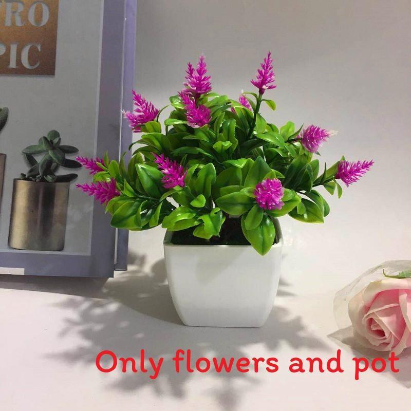 Flowers Eighteen Simulated Daisy Pine Cone Artificial Green Plant Potted Plant