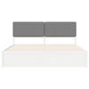 Bed Frame with Upholstered Headboard Light Grey 180 x 200 cm