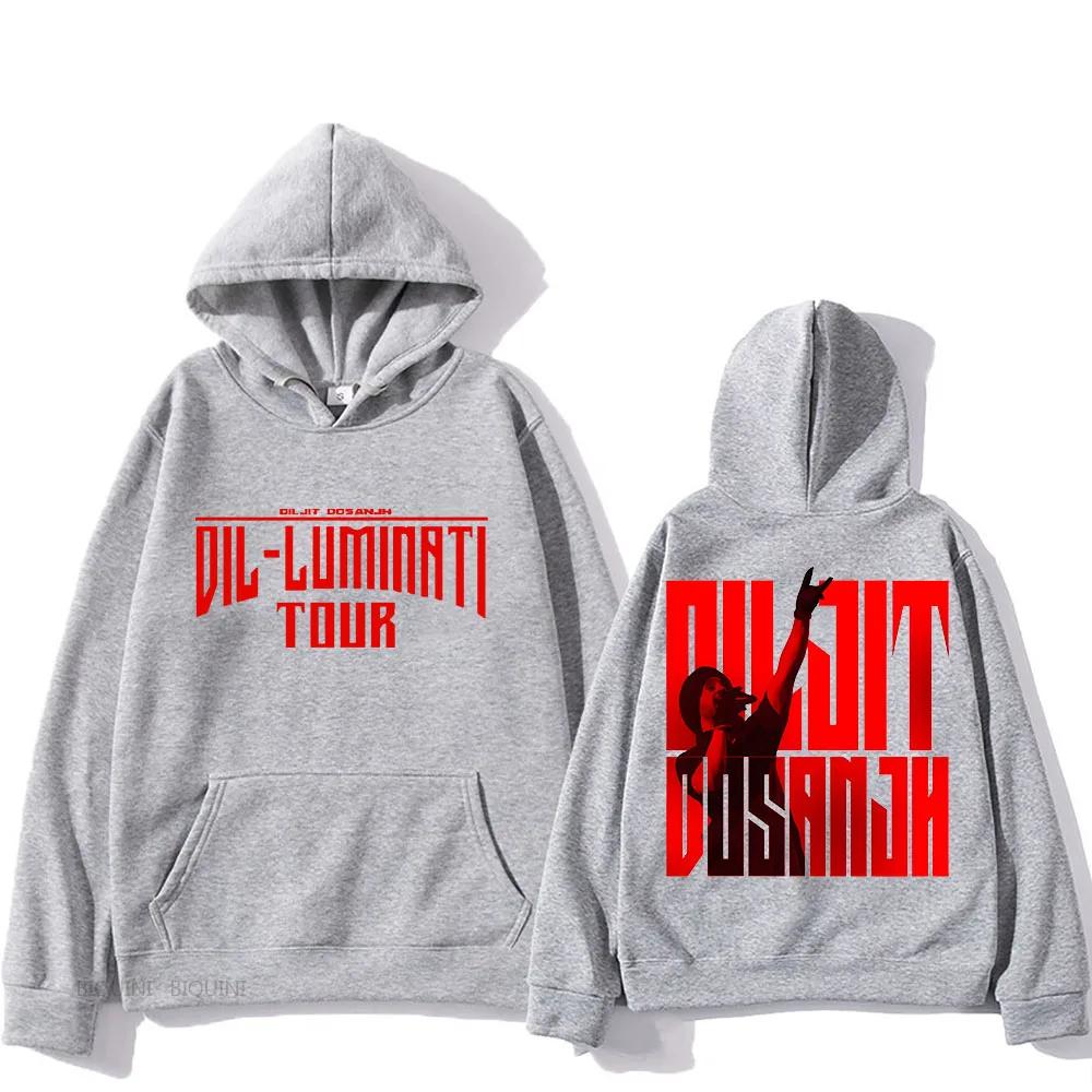 Dil-Luminati Tour 2024 Diljit Dosanjh Hoodie für Herbst/Winter Rock Heavy Metal Sweatshirt Unisex Fleece Kleidung Vintage Hoody