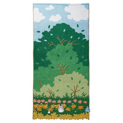 Marushin Ghibli Bath My Neighbor Bath Character Under the Camphor 1005051500 Towel, Totoro, Large, 100% Cotton, Merchandise, Gift, Birthday, Mother's