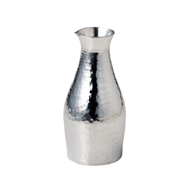 Yamako Stainless Steel Hammered Double-Layer Sake Bottle 29080