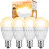 Aurogeek LED Bulbs, E17 Base, Dimmable, 2700K Warm White, 780lm, 60W Equivalent, Mini Krypton Bulbs, for Entryway and Hallway Lighting, Set of 4
