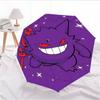 Anime Gengar Pattern Umbrella Lightweight Portable Travel Umbrella Anti-UV Sun Protection