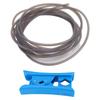 4M 13.1FT PTFE-Schlauch passend für Bambu Lab A1 Mini AMS 3D-Drucker 2,5 mm Innendurchmesser 4 mm Außendurchmesser 1,75 mm Filament-Zuführungsschlauch mit Schneider Grau