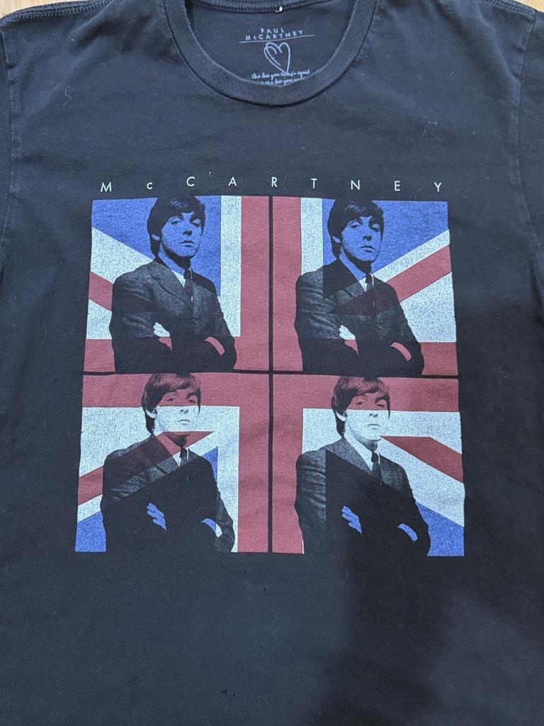 2013 Paul McCartney Tour Shirt 2 Sided Black SMALL Unisex T-Shirt