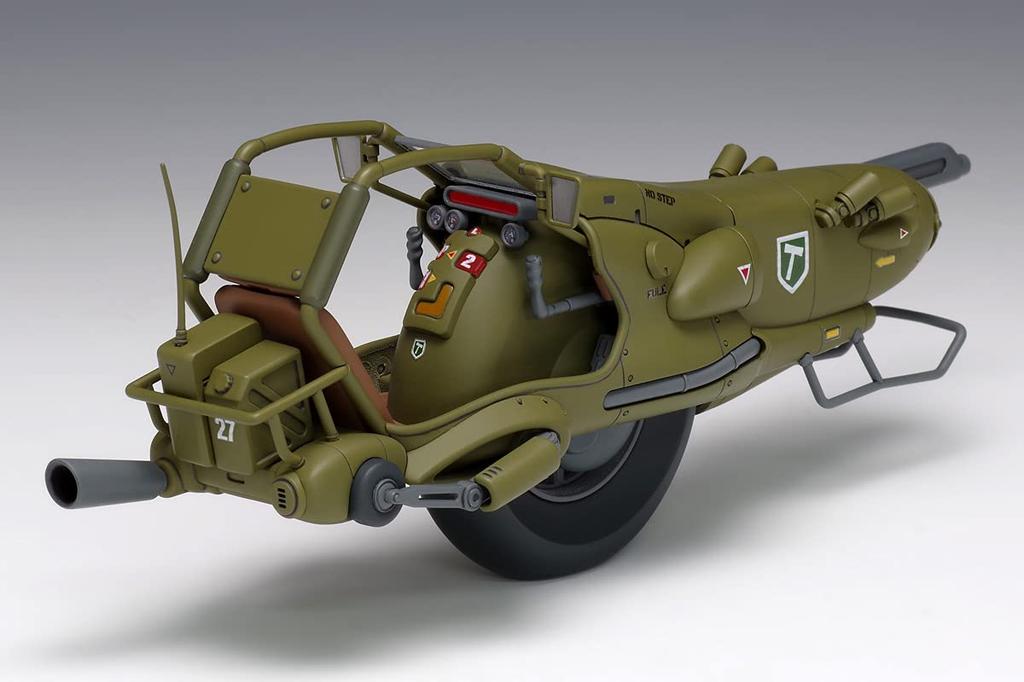 Wave Venus Wars FIGHTING MONO BIKE HOUND 1/20 Scale Pre-Colored Plastic Model Kit KM-012, Approximately 19cm Long