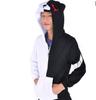 Anime Danganronpa Monokuma Cosplay Unisex Jacket Hoodie Sweatshirt Coat Hooded