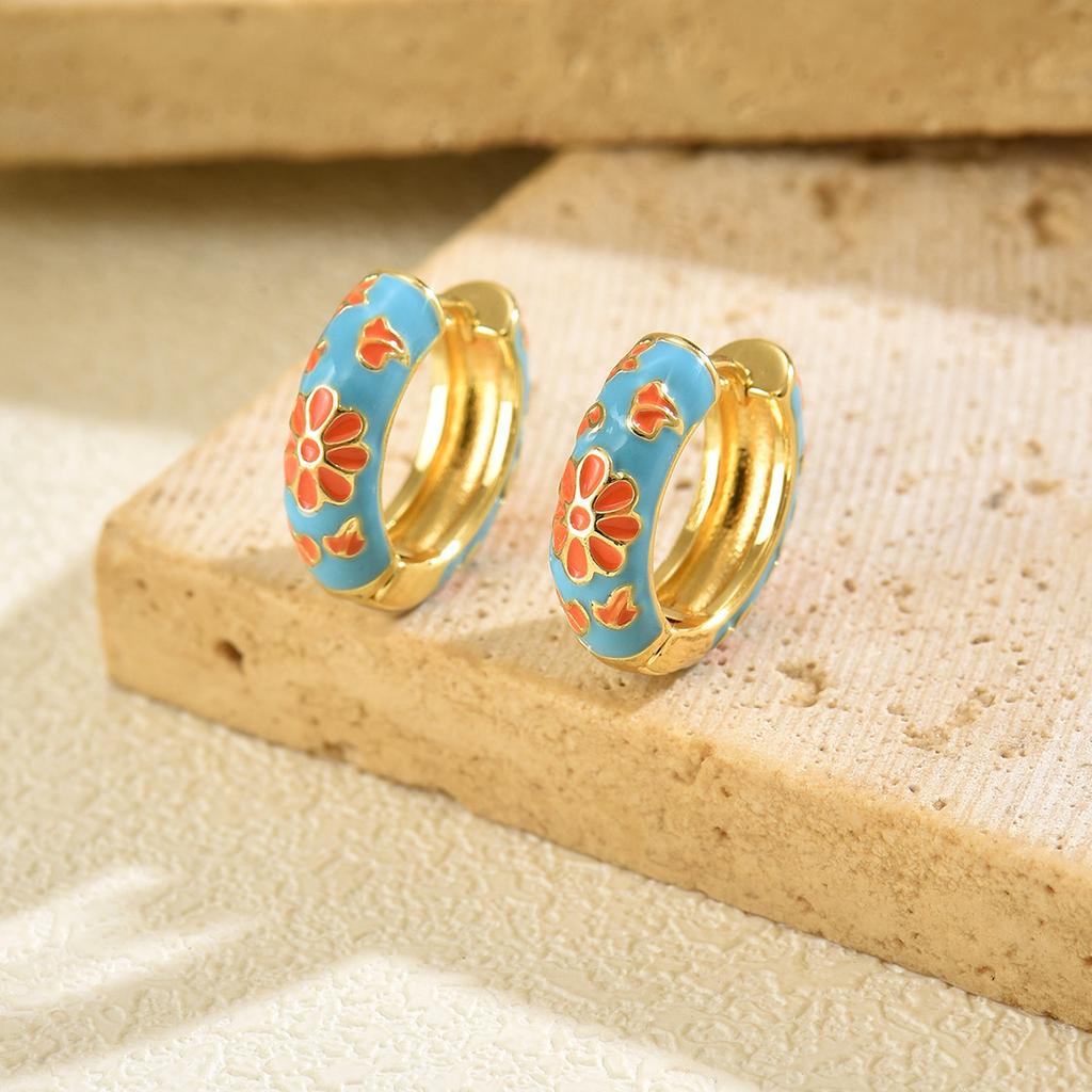 Geometric Drip Earrings  Niche Design, Diamond-encrusted Stud Earrings  Versatile and High-end Earrings