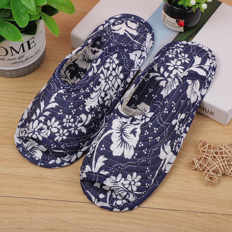 Fashion Women's Indoor Slippers, Spring and Autumn Soft Cotton Slippers, Women's Retro Floral Home Bedroom Slippers Mix Order