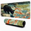Green Aesthetic Cute Cat Design anime Mouse Pad Desk Mat Gaming pad NonSlip Stitched Edge desk accessories Computer mousepads