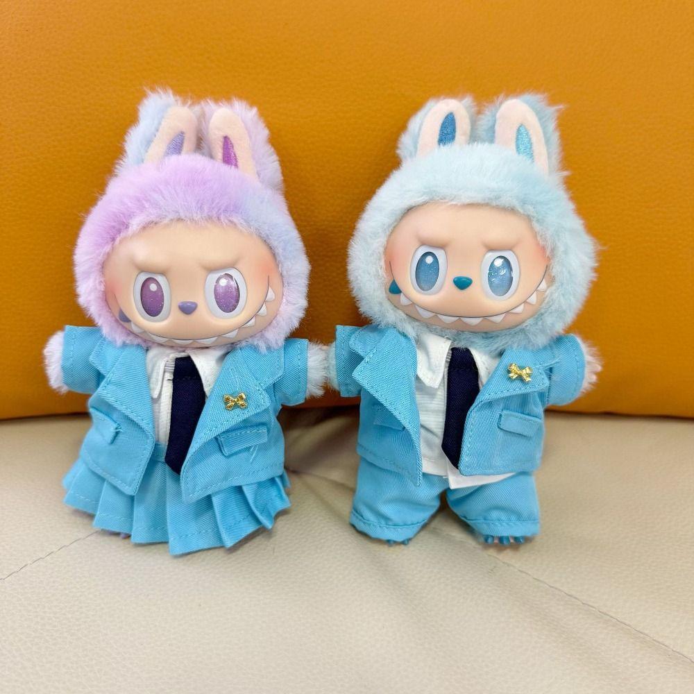 

with Tie Labubu Doll s Suit Gold Pin Dimoo Plush Dolls Clothes Cotton Doll Accessories Style 3