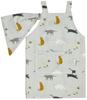 Kids Apron 4535279812840 Gray Free Size [Friends Hill]