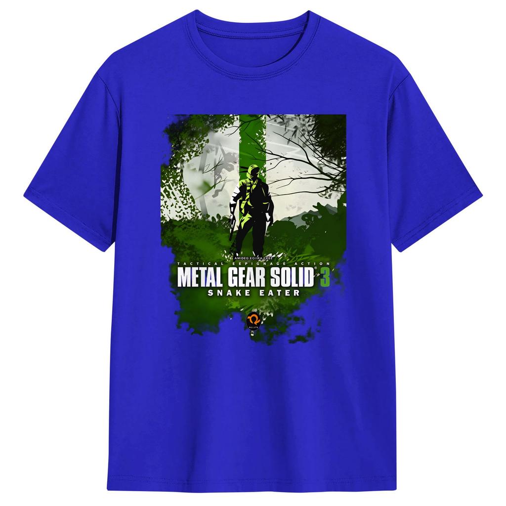 Mens Metal Gear Solid 3  Snake Eater T Shirts  100 Cotton Clothes Fun Short Sleeve Round Neck Tees Printed