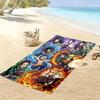 Demon Slayer Anime Print Beach Towel, Large Soft Quick Dry Towel for Beach Camping Swimming