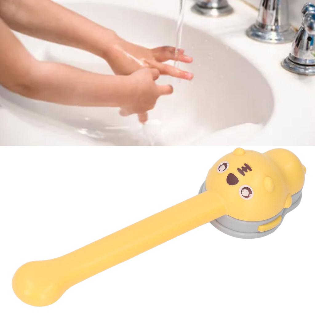 Kids Faucet Handle Extender Splashproof Soft Silicone Cartoon Faucet Extender for Children