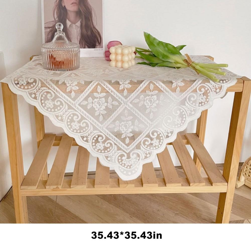 Spitzen-Tischdecke im Vintage-Stil Dekoration für Teeparty Tischdecke Durchbrochene Stickerei Textil Tischabdeckungen für Partys Hochzeiten Esstischabdeckung