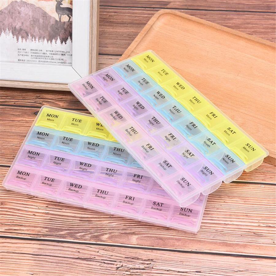 Plastic Pill Box Daily Medicine Storage Tablet Sorter Month Case Organizer box