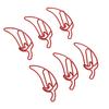 100 PCS Red Color Pepper Shaped Cute Decorative Paper Clip with Transparent Box for Office