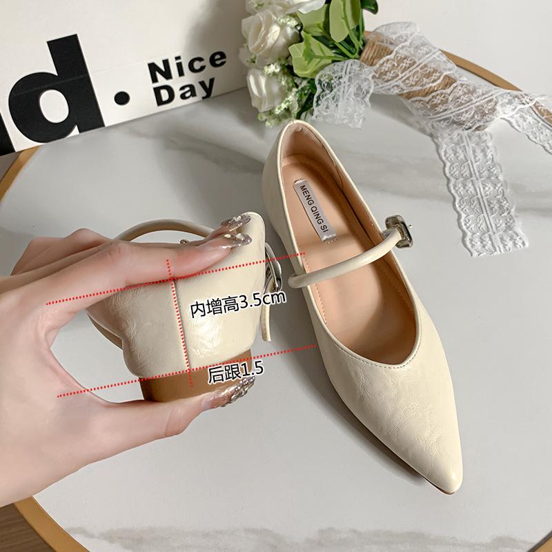2026 Flats Mary Janes Shoes Women Spring Autumn Elegant Red Buckle Strap Shoes Ladies Shallow Casual Streetwear Loafers