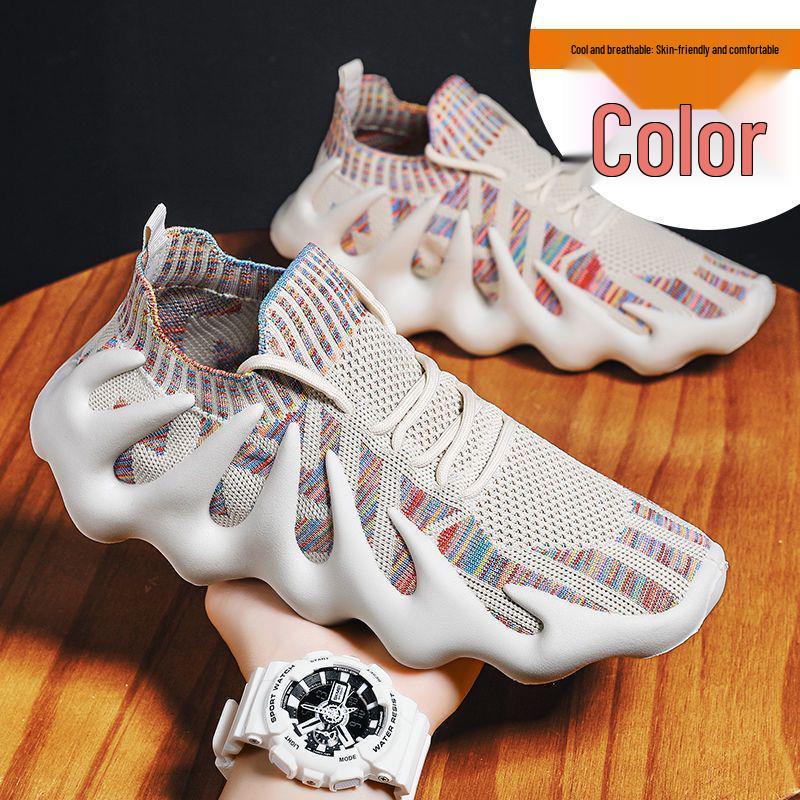 Damen Flyknit Kokosnuss Oktopus Weiche Sohle Socken-Sneaker - Sommerkollektion 2026