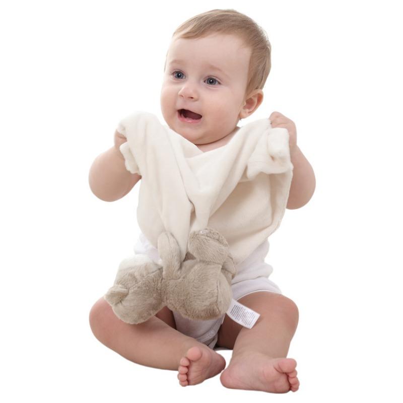 Pătură confortabilă pentru bebeluși și copii, lavabilă, cu ursuleț de pluș, moale, netedă, jucărie de pluș, prosop pentru bebeluși