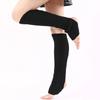 New Japanese Lolita Y2k Solid Color Leg Warmers Women Hollowed Out Foot Heel Warm Knitted Knee High Socks Legging Gaiters Cover