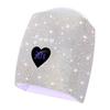 220W Rhinestone Dual Light Nail Lamp: Portable, Quick-Dry, Gel-Curing with No Blackening