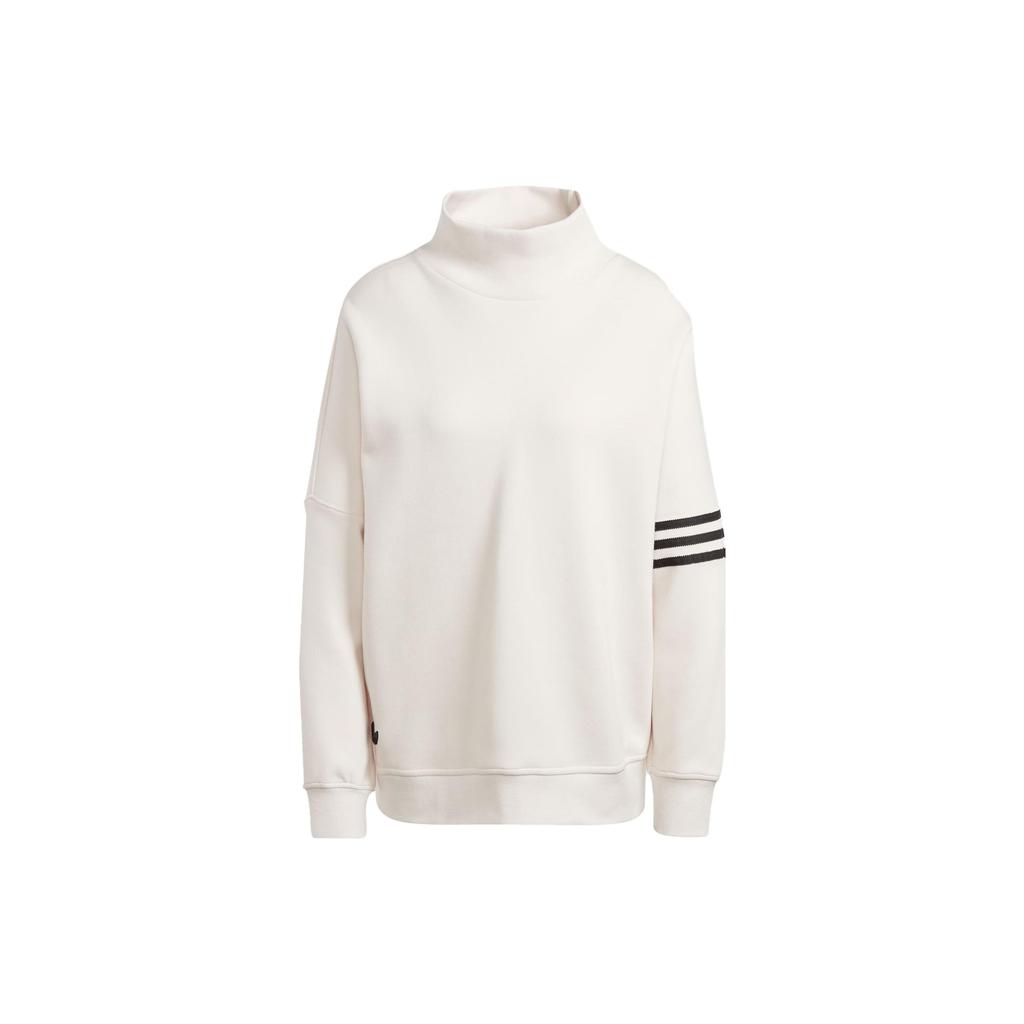 Adidas Originals Adicolor Neuclassics Sweater Three Stripes Color Block High Neck Loose Fit Sports Long Sleeve College Sweatshirt Women Sweater II8066