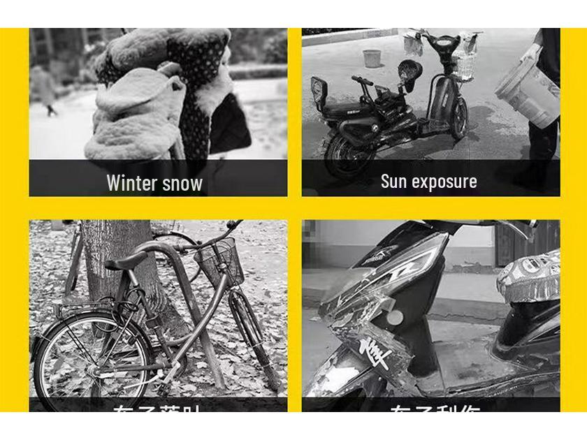 Oxford Cloth Motorcycle Cover: Waterproof, Sun & Snow Protection for Electric Vehicles