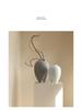BSH Minimalist Big Belly Glazed Ceramic Vase for Home Decor