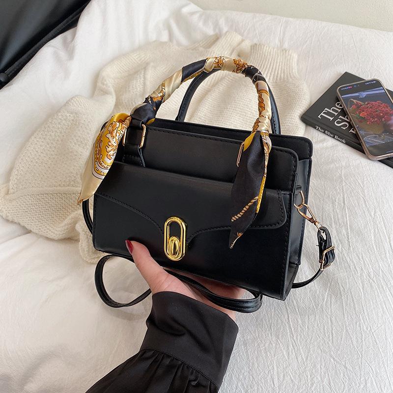 

Premium sense simple bag women s light luxury texture versatile messenger shopping bag fashionable work portable commuter bag чёрный