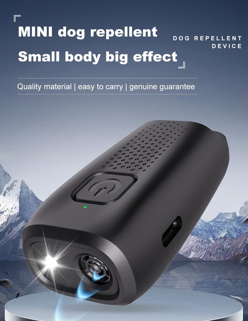 Mini Ultrasonic Dog Trainer Dog Repeller Ultrasonic Dog Repeller with LED Effective for Dogs Anti-barking Training Device