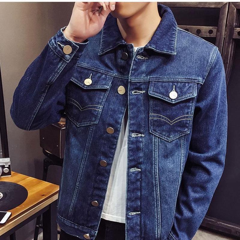 Jesienno-zimowa nowa moda jednokolorowa plus kaszmirowa kurtka dżinsowa męska dorywczo luźna gruba ciepła kurtka w dużych rozmiarach M-4XL