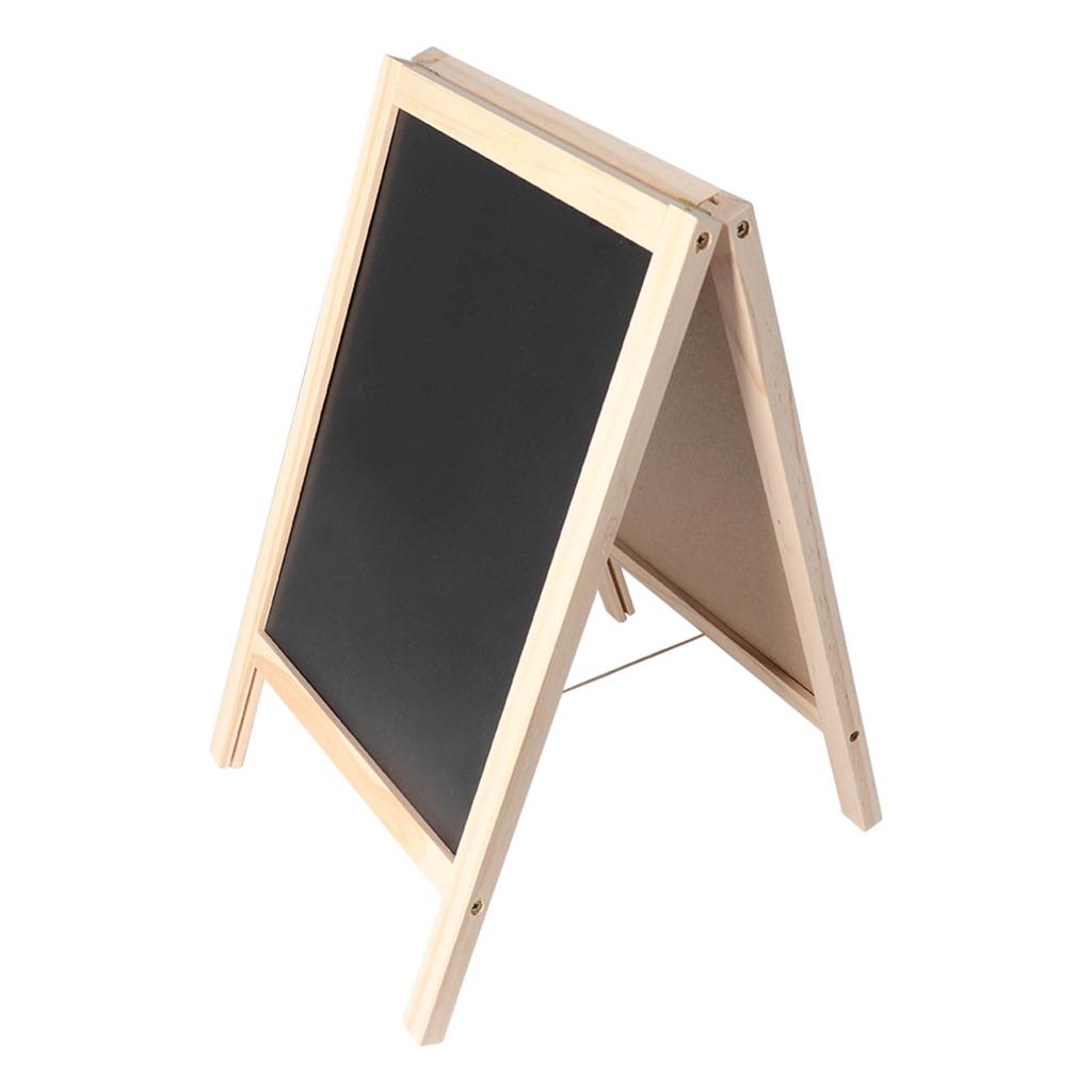 Kids Easel Double Sided Foldable Standing Large Painting Space Poplar Structure Wooden Easel 25x40cm with Accessories