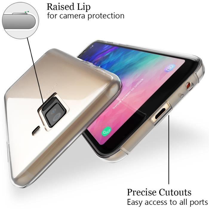 Coque intégrale - nalia - samsung galaxy a6 plus - protection 360° - verre trempé - minimaliste