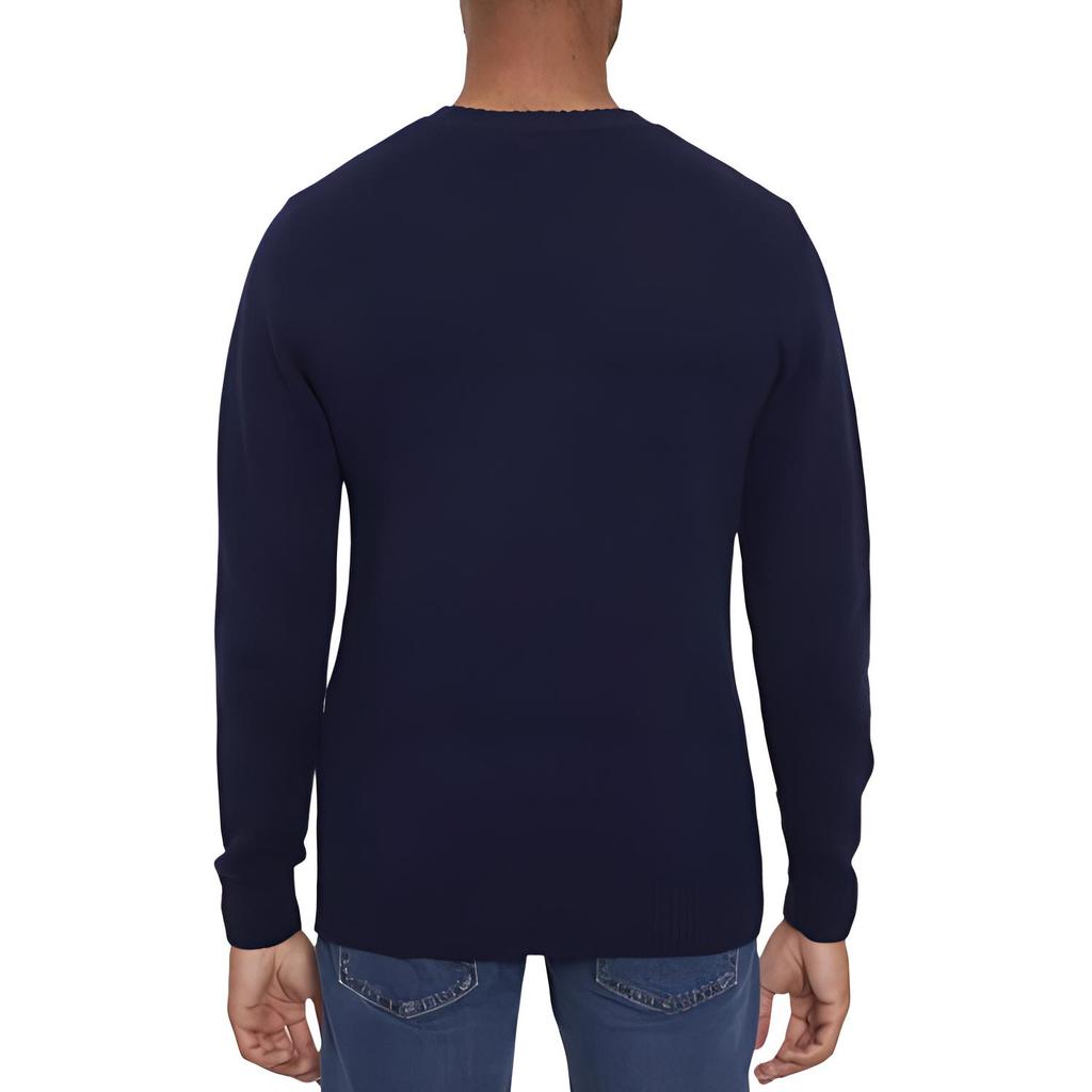 Levis FW23 Solid Color Crew Neck Pullover Long Sleeve Sweatshirt Men sweatshirt Blue A4320-0001
