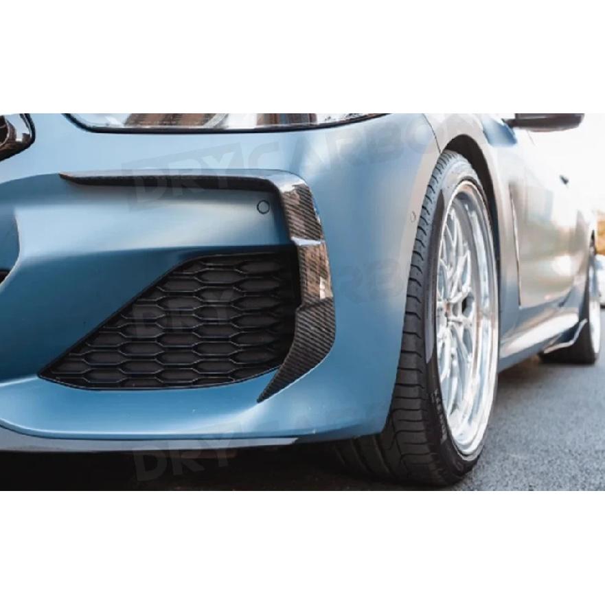Dry Carbon Fiber Front Bumper Fog Lamp Cover Trims Body Kit for BMW G14 G15 G16 M Sport 2018-2021 Air Vents Decoration FRP